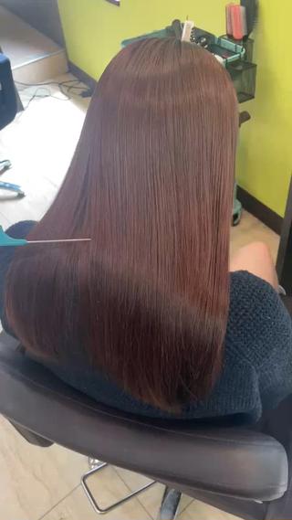 ロング カラー 奥野碧🌈艶髪 /ダメージレスカラーのヘアスタイル