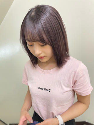 ミディアム 髪質改善/艶カラー Hiroakiのヘアスタイル