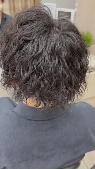 パーマ メンズ バレイヤージュ/ヘア アレンジ/shionのヘアスタイル