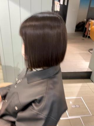 ショート パーマ 韓国風レイヤーカット 💎髪質改善"yuiのヘアスタイル