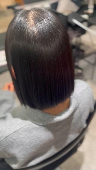 サラサラ艶々のストレート・縮毛矯正是非お任せください 