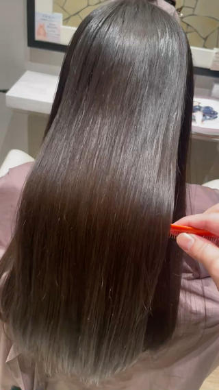 ロング パーマ k-twoたき✨艶感 カラー/美髪矯正のヘアスタイル