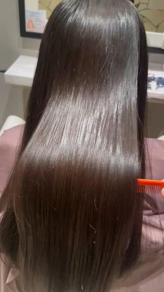 ロング パーマ k-twoたき✨艶感 カラー/美髪矯正のヘアスタイル