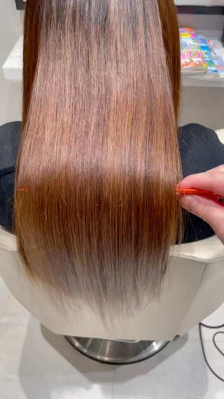 ロング パーマ k-twoたき✨艶感 カラー/美髪矯正のヘアスタイル