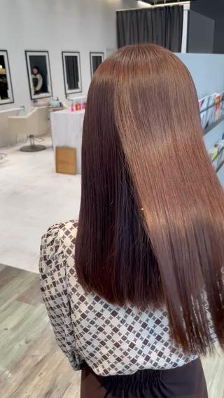 ロング パーマ k-twoたき✨艶感 カラー/美髪矯正のヘアスタイル