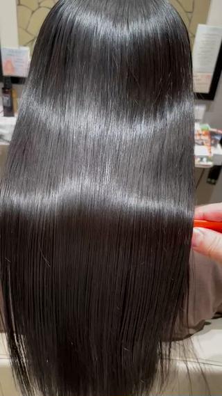 ロング パーマ k-twoたき✨艶感 カラー/美髪矯正のヘアスタイル