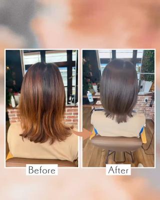 ミディアム Instagram→ ryo.y_fanのヘアスタイル