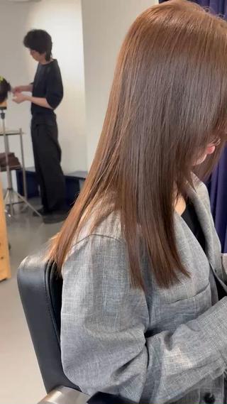 セミロング カラー 村田 りょうやのヘアスタイル