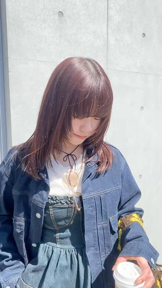 セミロング カラー 村田 りょうやのヘアスタイル