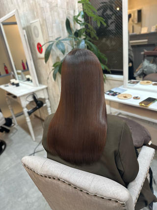 ロング 🖤ほのか/ツヤ髪 /髪質改善/縮毛矯正のヘアスタイル