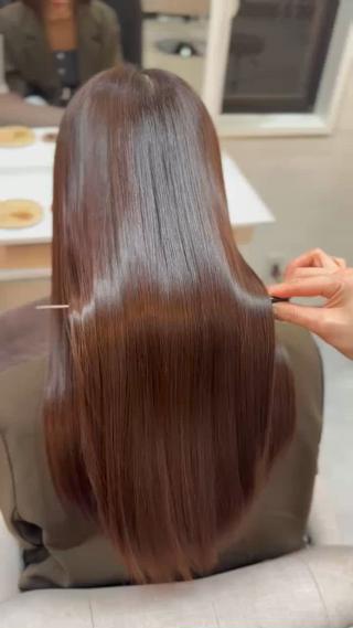 ロング 🖤ほのか/ツヤ髪 /髪質改善/縮毛矯正のヘアスタイル