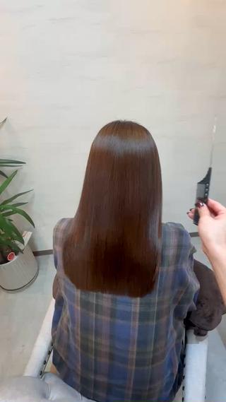 ロング 🖤ほのか/ツヤ髪 /髪質改善/縮毛矯正のヘアスタイル