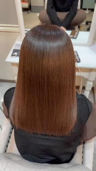 ロング 🖤ほのか/ツヤ髪 /髪質改善/縮毛矯正のヘアスタイル