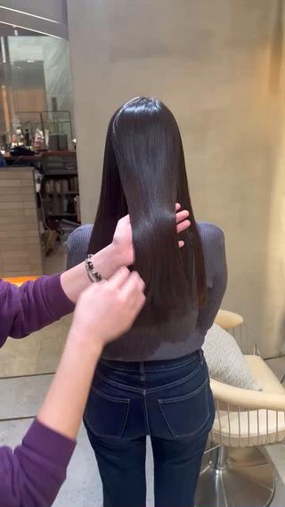 ロング R'eel所属・縮毛矯正／髪質改善 ／銀座　鶴田陸斗のヘアスタイル