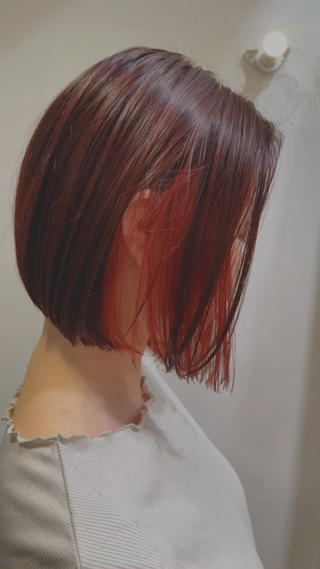 ショート カラー KAKERU/ボブ/ ショート/パーマ🌱のヘアスタイル