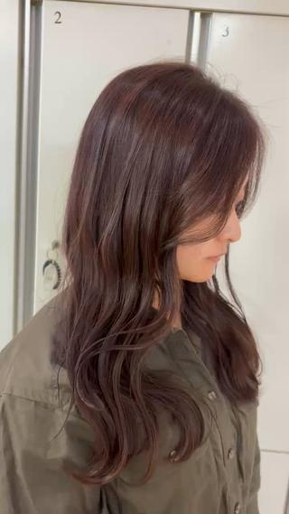 ロング カラー CREA渋沢 モデル募集🌺アイナのヘアスタイル