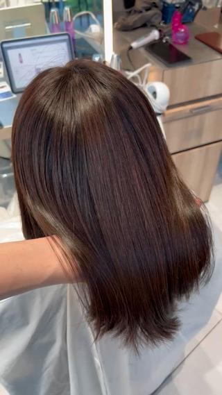 セミロング カラー minx shibuya  smart saron所属・レイヤーカット 清水翔太のヘアスタイル