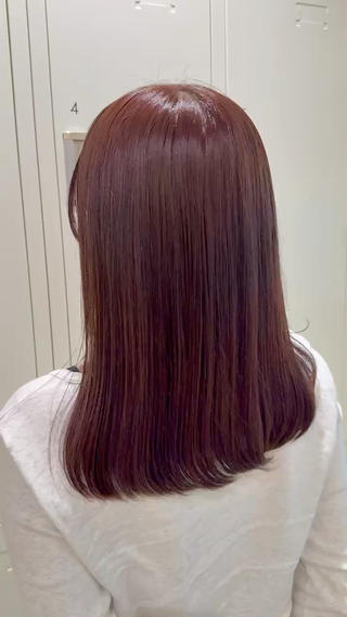 ロング カラー 暖色🧡カット モデル💖石川町のヘアスタイル