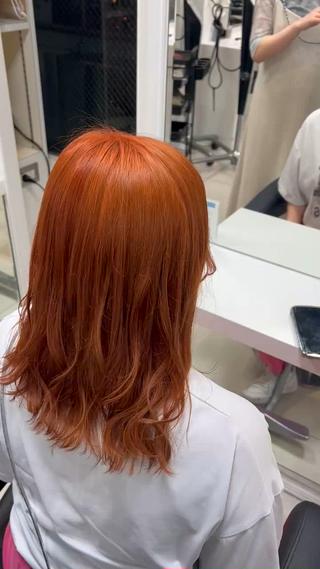 セミロング 【縮毛矯正/レディー スカット】美涼🎀のヘアスタイル