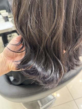 セミロング 【縮毛矯正/レディー スカット】美涼🎀のヘアスタイル