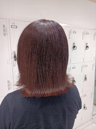 ミディアム 【縮毛矯正/レディー スカット】美涼🎀のヘアスタイル