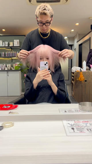 ミディアム エクステ×ハイトーン 🌈KEISUKEのヘアスタイル