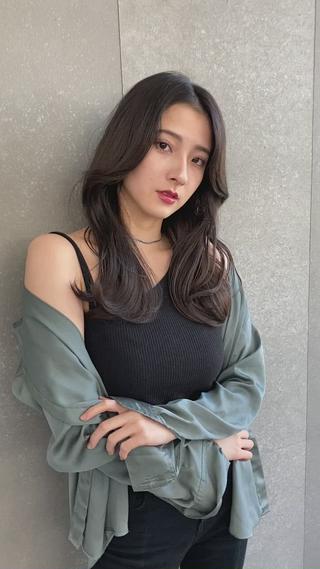 ロング 山本翔一郎 韓国顔周りレイヤーのヘアスタイル