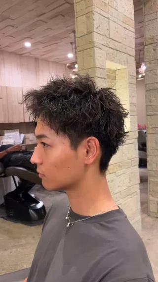 スパイキーショート×ソフトツイスト 