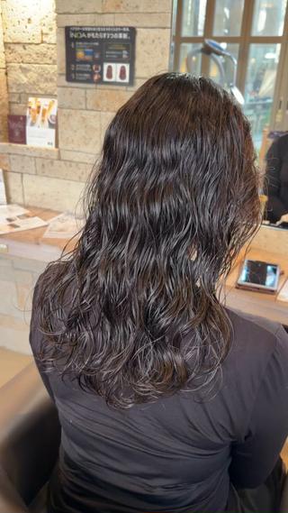 ロング パーマ パーマ/艶カラー/ 髪質改善/伊藤愛麻のヘアスタイル