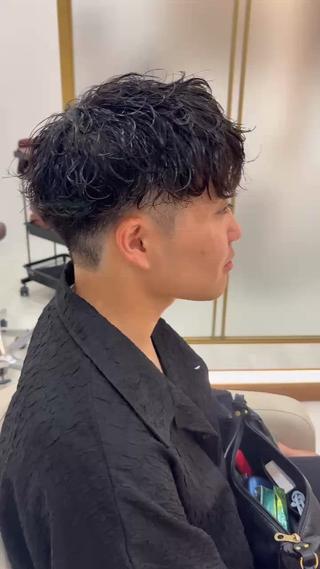 ショート パーマ 眞田 晟希のヘアスタイル