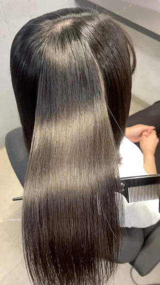 ロング XYZ所属・縮毛矯正/髪質改善 韓国風/MIKIYAのヘアスタイル