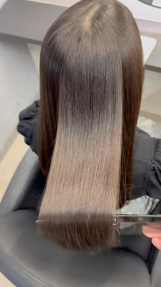 ロング XYZ所属・縮毛矯正/髪質改善 韓国風/MIKIYAのヘアスタイル