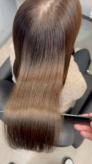 ロング XYZ所属・縮毛矯正/髪質改善 韓国風/MIKIYAのヘアスタイル