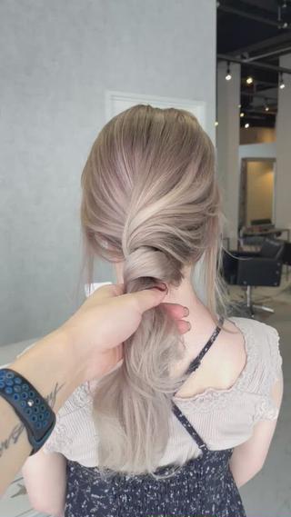 セミロング カラー ヘアアレンジ アンドウ ユウ/ レイヤーカット/韓国のヘアスタイル