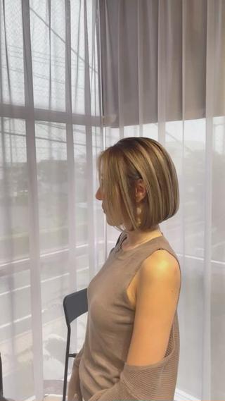 ショート カラー ヘアアレンジ アンドウ ユウ/ レイヤーカット/韓国のヘアスタイル