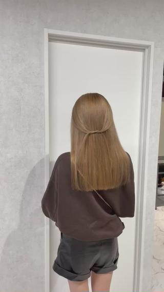 セミロング カラー ヘアアレンジ アンドウ ユウ/ レイヤーカット/韓国のヘアスタイル