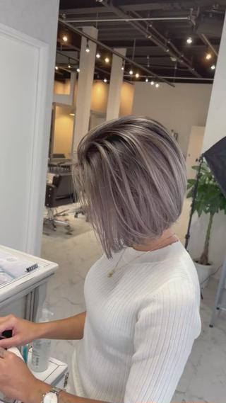 ショート カラー ヘアアレンジ アンドウ ユウ/ レイヤーカット/韓国のヘアスタイル