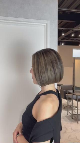 ショート カラー アンドウ ユウ/ レイヤーカット/韓国のヘアスタイル