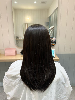 ロング 低ダメージで癖毛改善 /小駒杏花のヘアスタイル