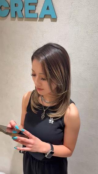 セミロング kaminoto haruのヘアスタイル