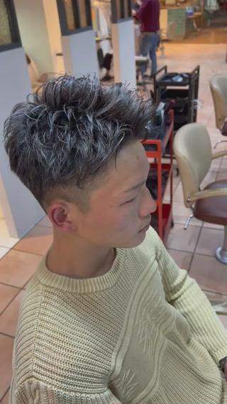 ショート パーマ メンズ 朝3分でキマる 村上陸のヘアスタイル