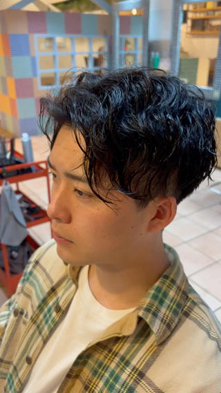 ショート パーマ メンズ 朝3分でキマる 村上陸のヘアスタイル
