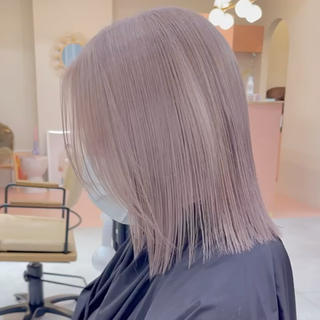 ミディアム カラー 名駅/ハイトーン/ 髪質改善/SHUNのヘアスタイル