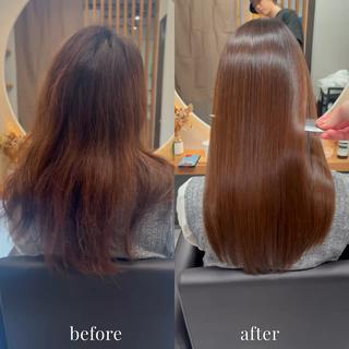 ロング 個室　髪質改善サロン　HANARE by youres hair 神楽坂 【はなれ】所属・神楽坂🌈髪質改善 縮毛矯正🦄松田のヘアスタイル