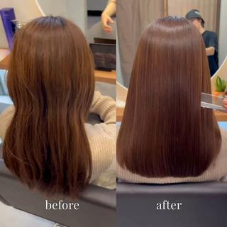 ロング 個室　髪質改善サロン　HANARE by youres hair 神楽坂 【はなれ】所属・神楽坂🌈髪質改善 縮毛矯正🦄松田のヘアスタイル