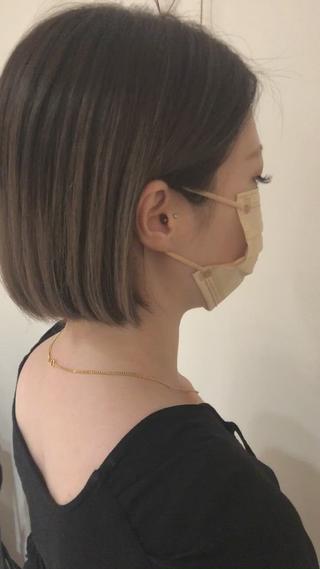 ショート カラー パーマ ヘアアレンジ 【ツヤ髪美容師】 ツダケイスケのヘアスタイル