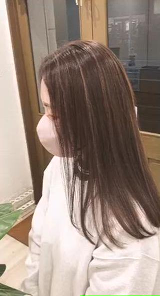 セミロング カラー パーマ ヘアアレンジ 【ツヤ髪美容師】 ツダケイスケのヘアスタイル