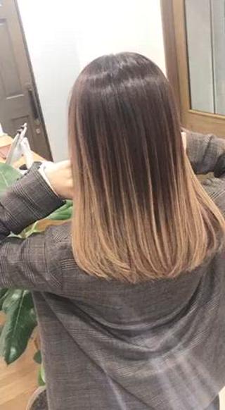 ミディアム カラー パーマ ヘアアレンジ 【ツヤ髪美容師】 ツダケイスケのヘアスタイル