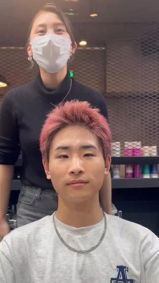 ショート カラー DIECE渋谷2n'd flor所属・DIECE渋谷 渡邉 凜【メンズ特化】のヘアスタイル