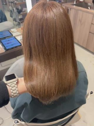 ミディアム カラー レイヤーカット/ボブ /nene🍥⋆*のヘアスタイル